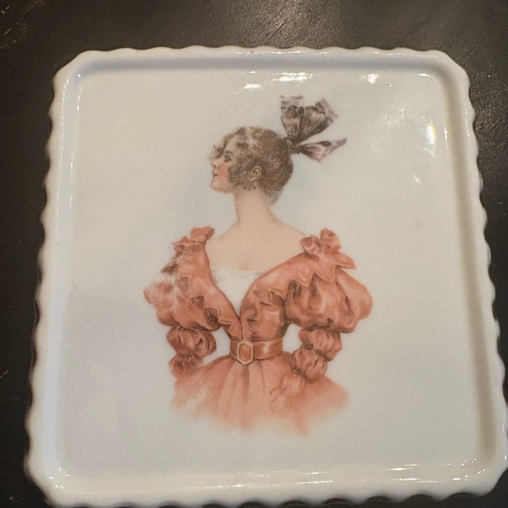 Elegant Lady Ceramic Coaster